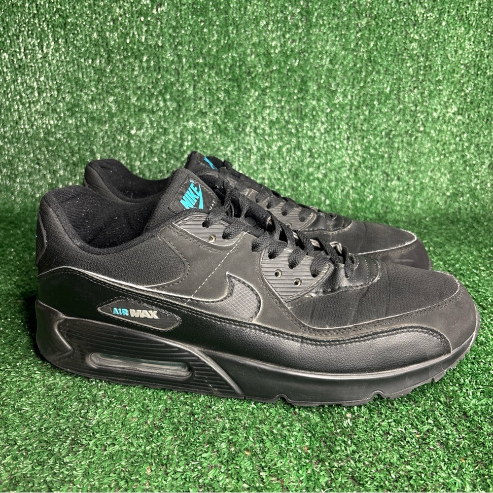 Nike Air Max 90 Black Laser Blue Men’s Size 12‎